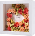 7x7 Wooden Shadow Box Frame, White, 2.3" Depth