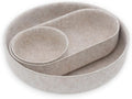 Welaxy EDC Cathall Desk Organizer tray Oatmeal felt bowl nightstand Caddy