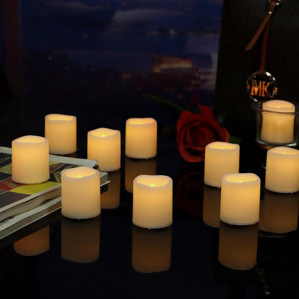 36 Pack LED Flameless Votive Candles, Warm White Glow