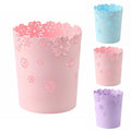 Small Pink Trash Can Wastebasket 2.6 Gallon Bathroom Garbage Can