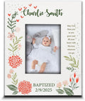 BELLA BUSTA-Personalize Baby Blessings Baptism-Christening, Baby Girl Baptism Presents from Godparents Friends, Family-UV Print Frame (4x 6 Vertical (Girl))