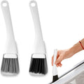 2 Pack Mini Brush and Dustpan Set Conveniently Dust Clean Portable Multi-Functional Cleaning Tools for Key Board Table (Black&Gray)