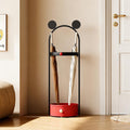 Umbrella Holder with Drip Tray & Hooks, Metal Umbrella Stand for Entryway