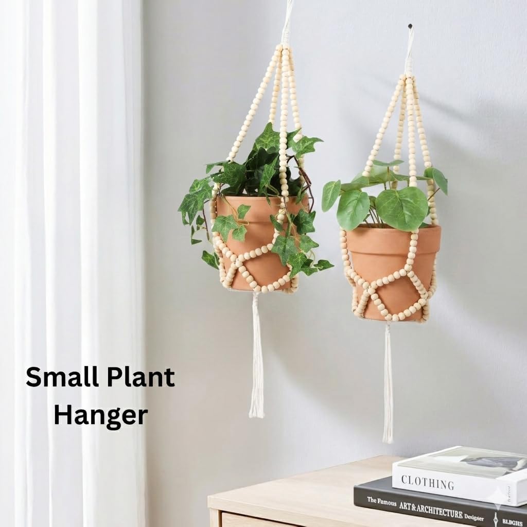 Small Macrame Plant Hanger (for 6"), Short Plant Hanger