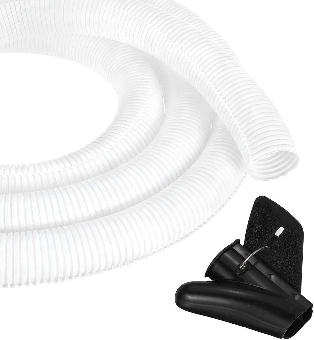 MECCANIXITY 1 1/2" 20ft Split Wire Loom Tubing w/Installation Tool White
