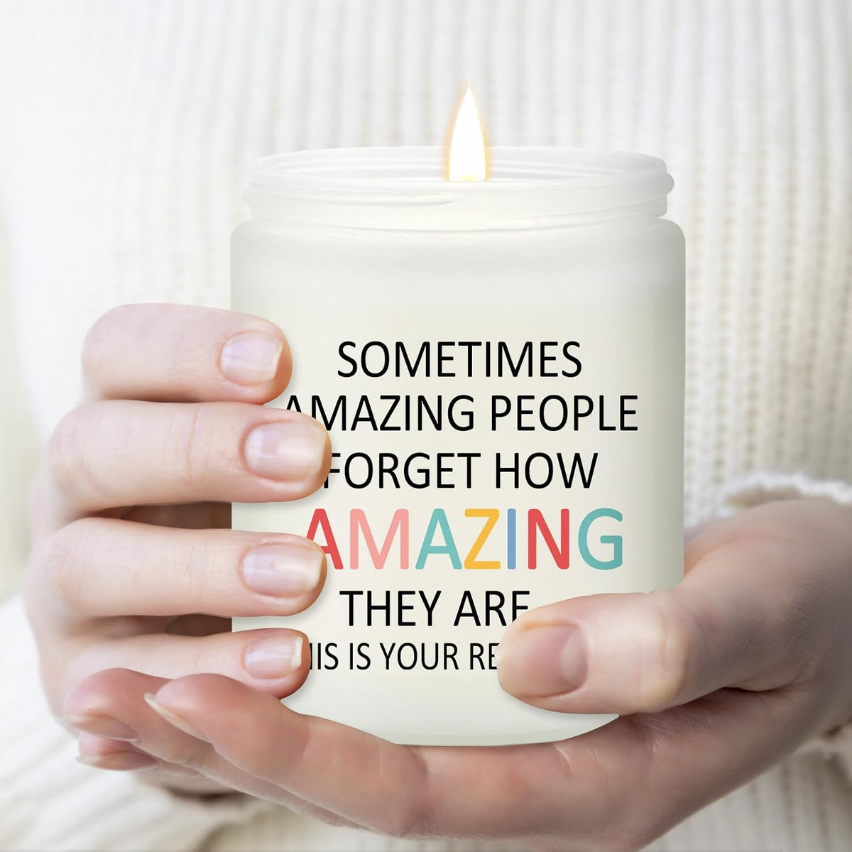 Birthday Gifts for Women, You're Amazing Candle, Gifts for Women