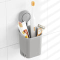 TAILI Suction Cup Toothbrush Holders for Bathroom Wall Mounted, Gray