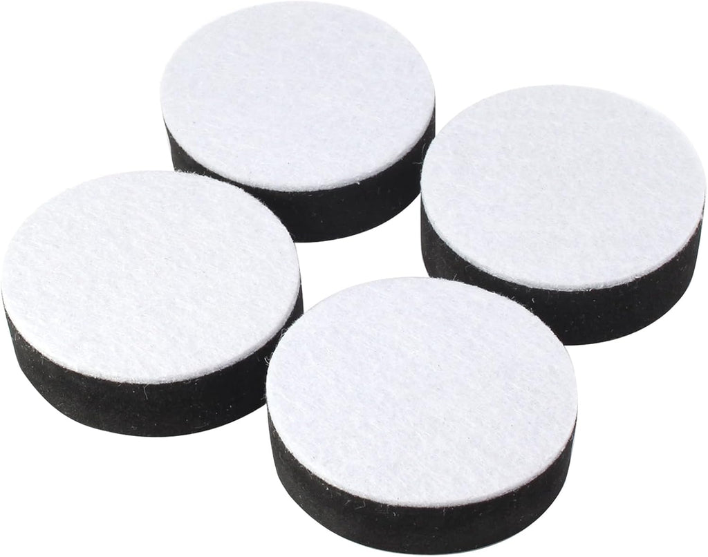 Self-Adhesive Furniture Risers 4Pcs, Round Adds 1/2" Height, Black