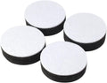 Self-Adhesive Furniture Risers 4Pcs, Round Adds 1/2" Height, Black