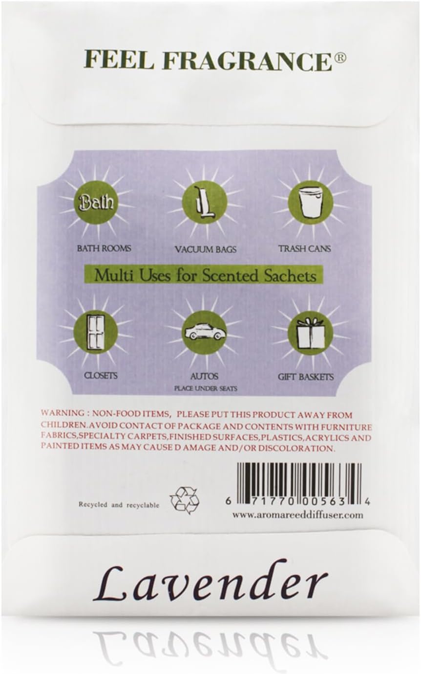 Fragrance Scented Sachet for Drawers and Closets Magnolia 12pcs