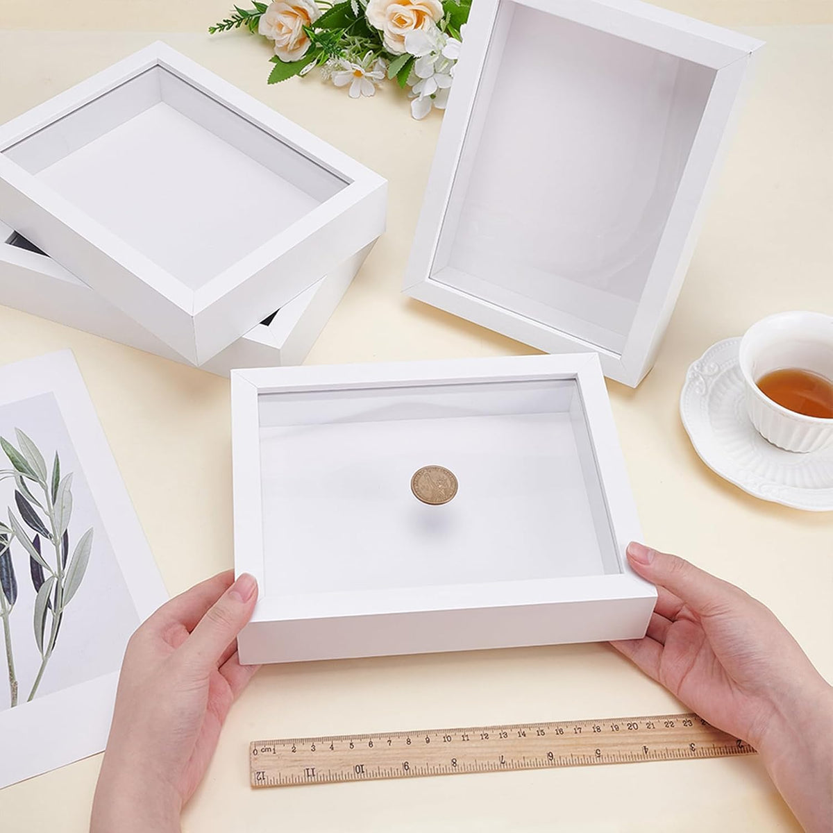 8 Pack 6x8 Inch Shadow Box Picture Frame, 3D Frames Shadow Box