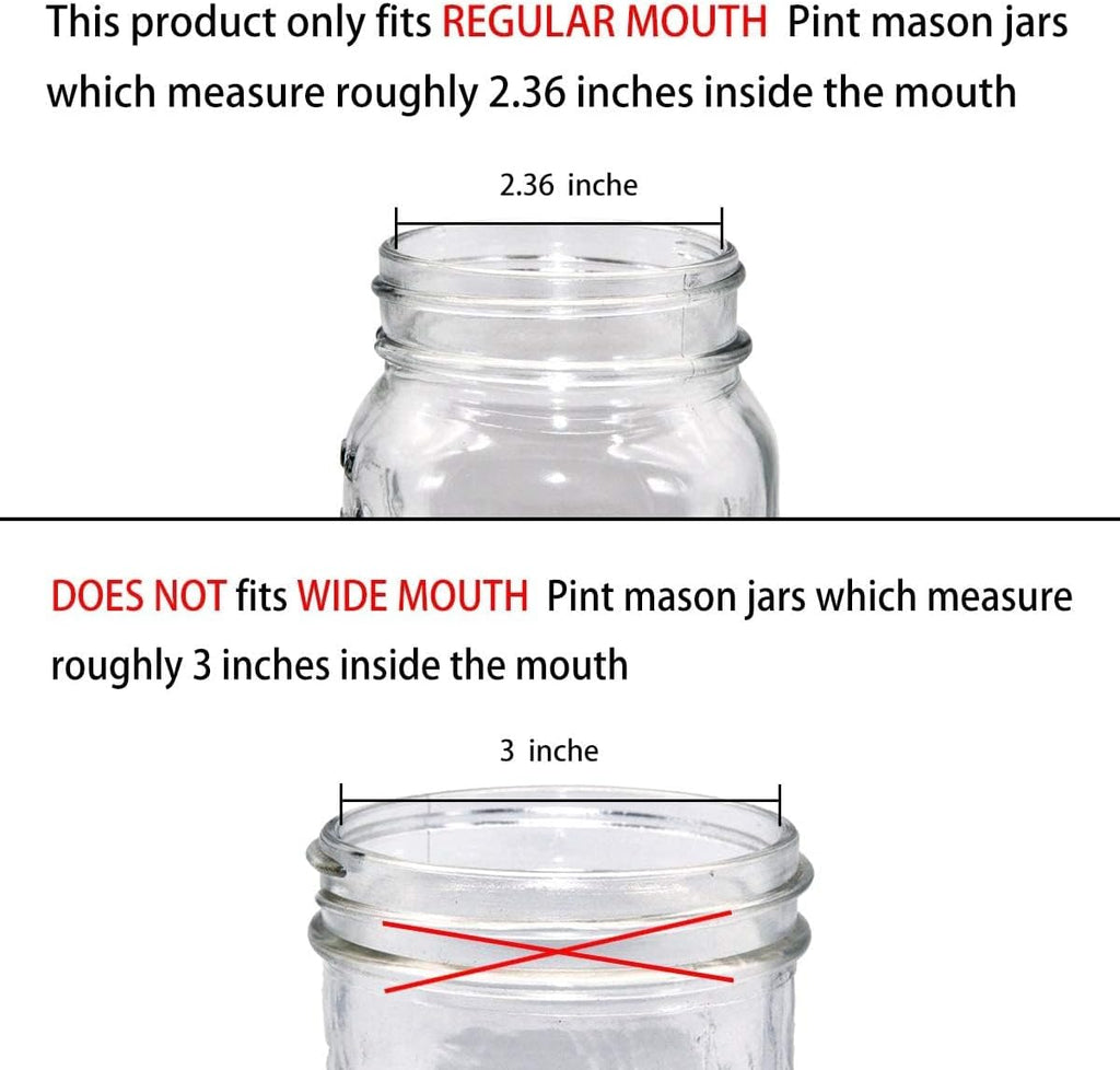 Amolliar Mason Jar Liquid Soap Dispenser Soap Pump, Brushed Nickel 1 Pack