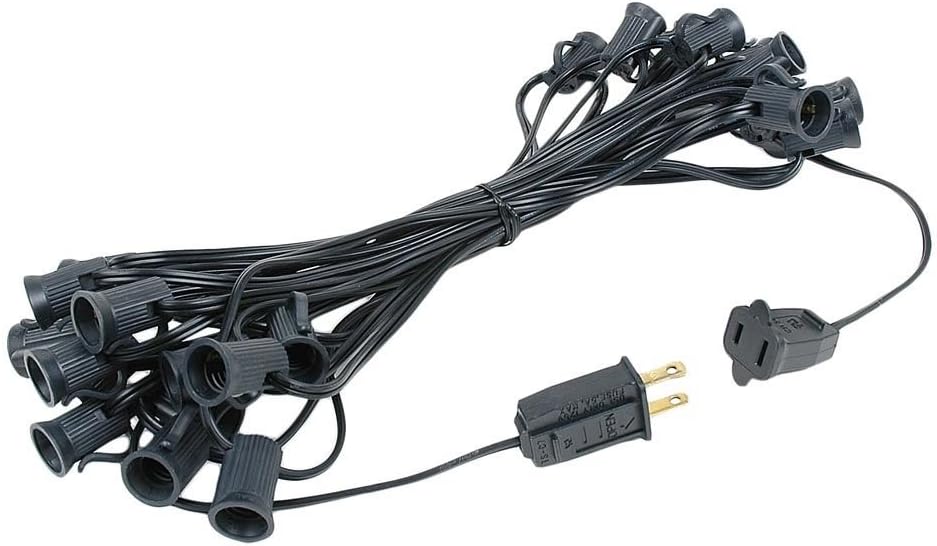 Novelty Lights 25 Foot C7 Outdoor String Light, Christmas Stringer