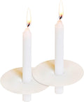 Howemon 150 Church Candles with Drip Protectors for Devotional Candlelight Vigil Service, Box of 150 Candles, Unscented White 5" H X 1/2" D, No Smoke