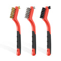 MAXMAN Wire Brush Set 3Pcs, Small Scratch Brush, Rust Scrub Detailing