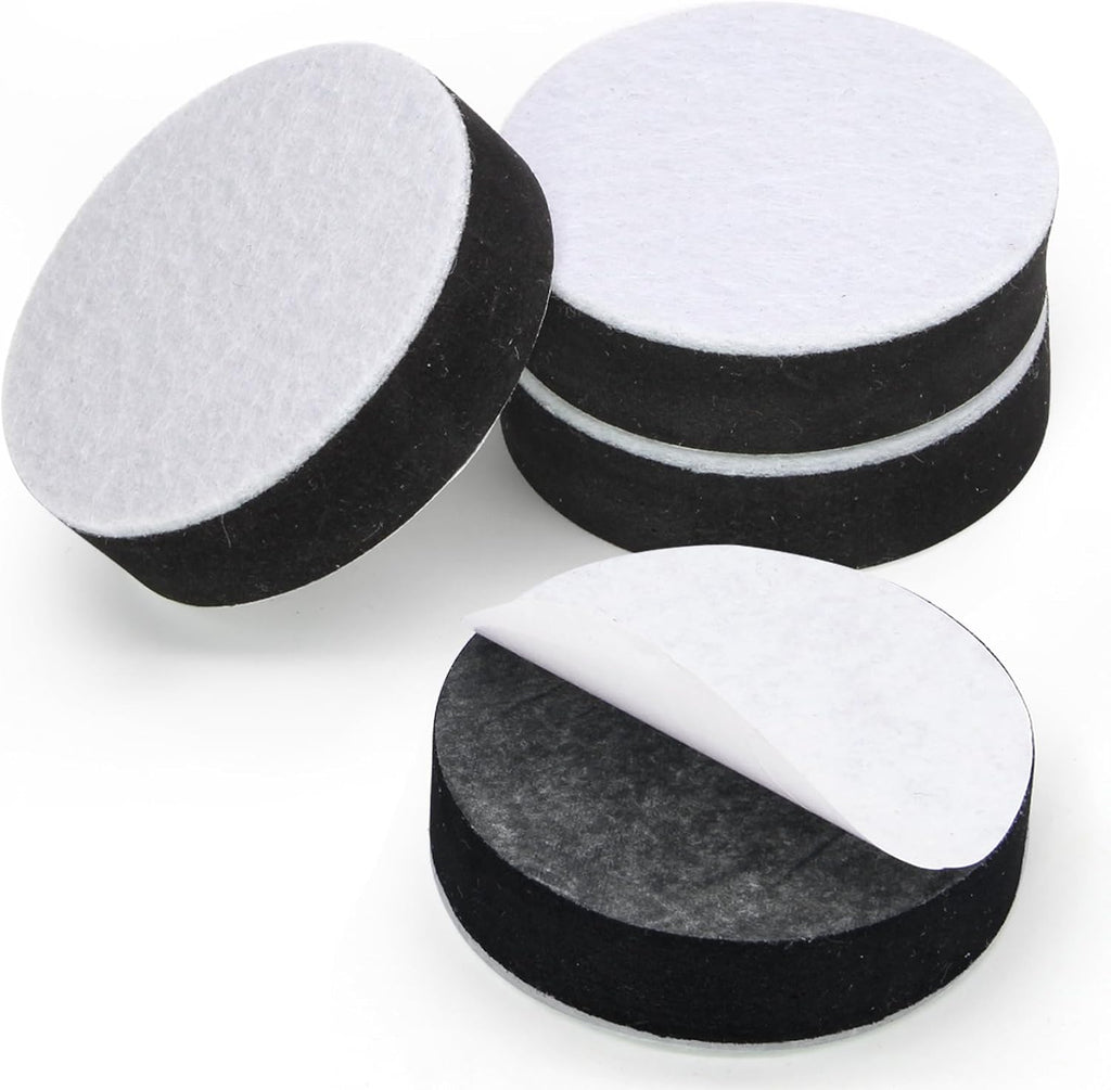 Self-Adhesive Furniture Risers 12Pcs, Round Adds 1/2" Height Black