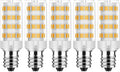 Salt Lamp Bulbs E12 T20 C7 5W 110V 2700K Warm White Light 500lm for Himalayan Salt Lamps & C7 Replacement Bulbs, Dimmable,Night Lights - 5Pack (5)