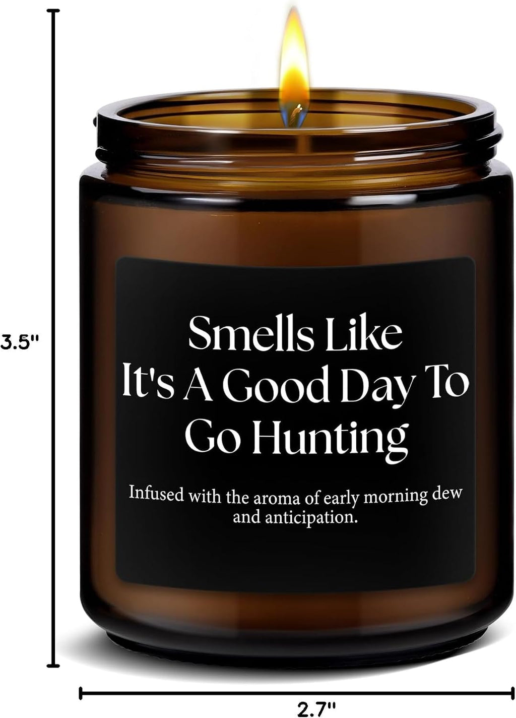 Hunters Gifts for Men - Funny Dad Husband Grandpa Friend Him Hunting Gift, Father's Day Christmas Birthday Anniversary Retirement Present Best Hunting Candle