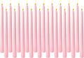 Baby Pink Elegant Taper Candles for Romantic Home Décor and Events
