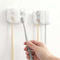 2 PCS Toothbrush Holder with Cover for Bathroom, Wall Mounted