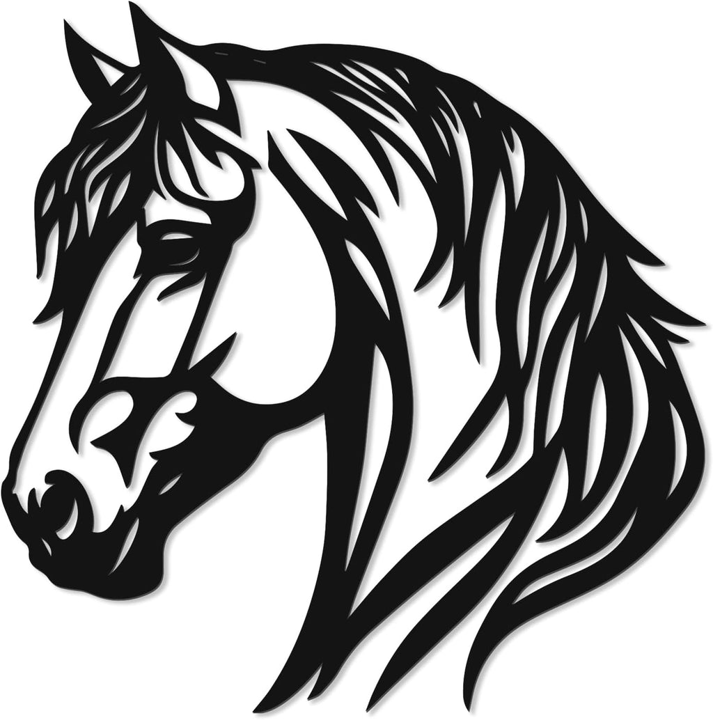 Otoolling Black Metal Horse Wall Art Horse Pictures Wall Decor