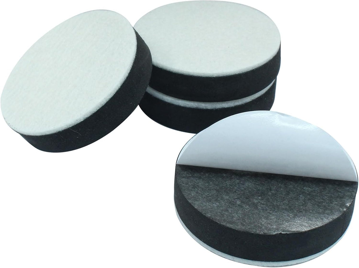 8 Pcs Self-Adhesive Small Furniture Bed Risers Black