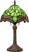 Tiffany Lamp Stained Glass Table Lamp Dragonfly Style Small Bedside Lamp Living Room Dining Room Reading Office Decoration Desk Lamp Home Decoration Creative Gift