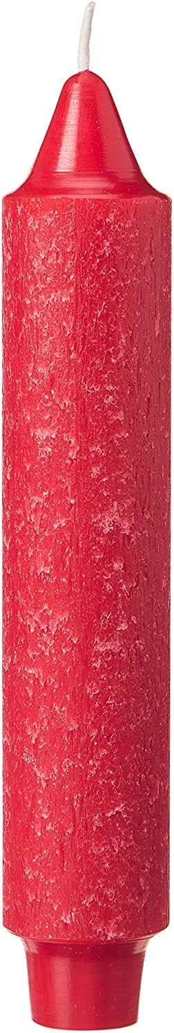 Root 4-Count Unscented Timberline Collenette Candles, 7-Inch, Red