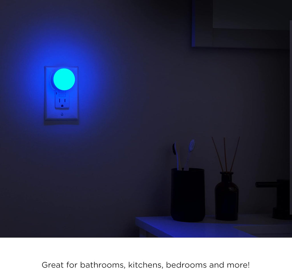 Lights By Night Color-Changing LED Night Lights Plug into Wall, 4-Pack