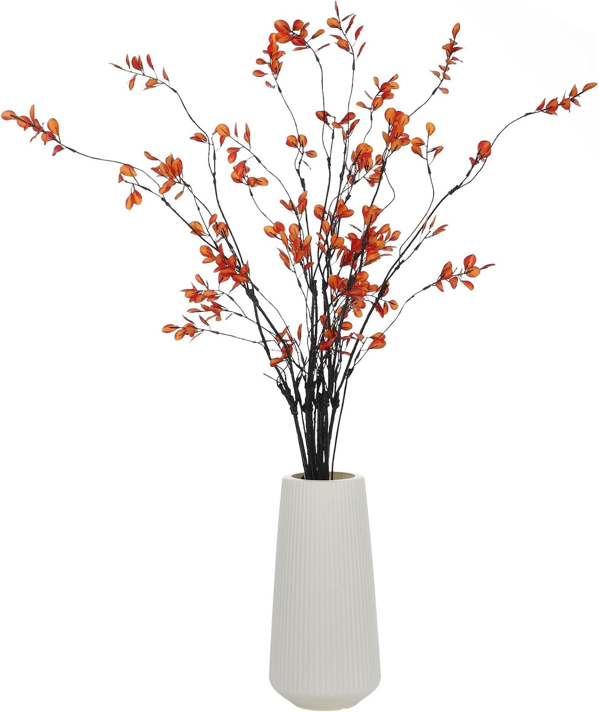 Homaisson 8 PCS Artificial Fall Branches, 38in Faux Red Leaf Stems