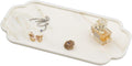 MARMOR Natural Calacatta Marble Tray, Luxury Vanity Tray for Bathroom Counter, Perfume Organizer, Jewelry Tray, Candle Holder Decor, Kitchen Countertop Organizer, Elegant Home Decorative Tray Gift