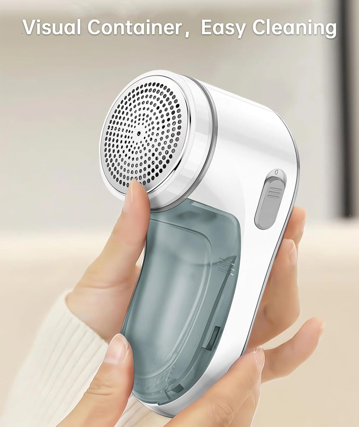 Fabric Shaver, Electric Lint Remover for Clothes & Furniture, Sweater Shaver & Pilling Remover, Depiller wtih 2 Extra Blades Included, Lint Shaver for Clothing - Battery Operated
