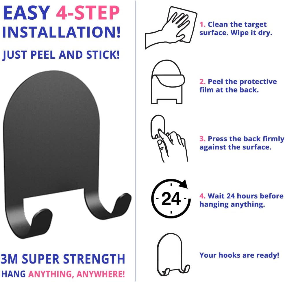 HOME SO Stainless Steel Shower Squeegee, Matte Black 12" Rubber Blade