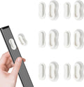 6pcs Magnetic Remote Control Holder, No Drill Wall Mount Silicone TV Remote Holder Self-Adhesive Universal Organizer Storage for Air Conditioner Fan Media AC RV Accessories (White)