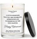 2026 Retirement Gifts for Women - Thoughtful Heartfelt Happy Retirement Candle, You are Celebrated, 13.5oz USA Made Soy Wax | 60+ Hrs