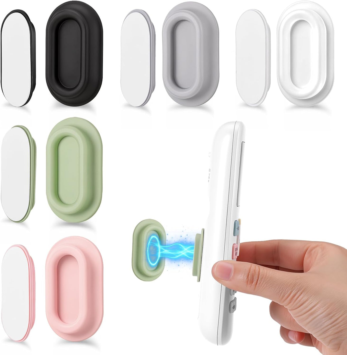 JIANTA 5 Pack Magnetic Remote Control Holder Wall Mount Organizer