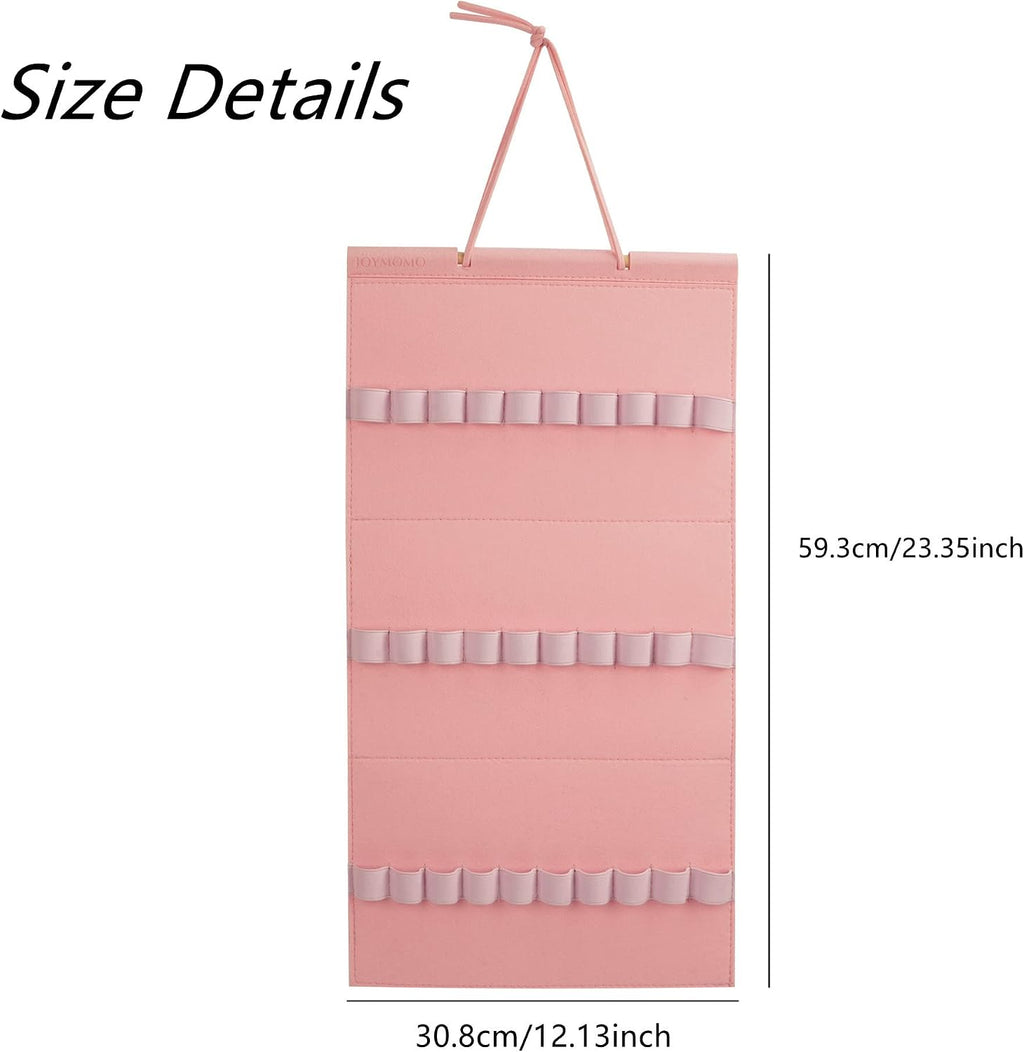 Headband Holder For Girls,Felt Headband Organizer Storage(Pink)
