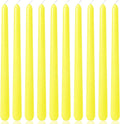 10 Inch Yellow Unscented Taper Candles for Summer Parties