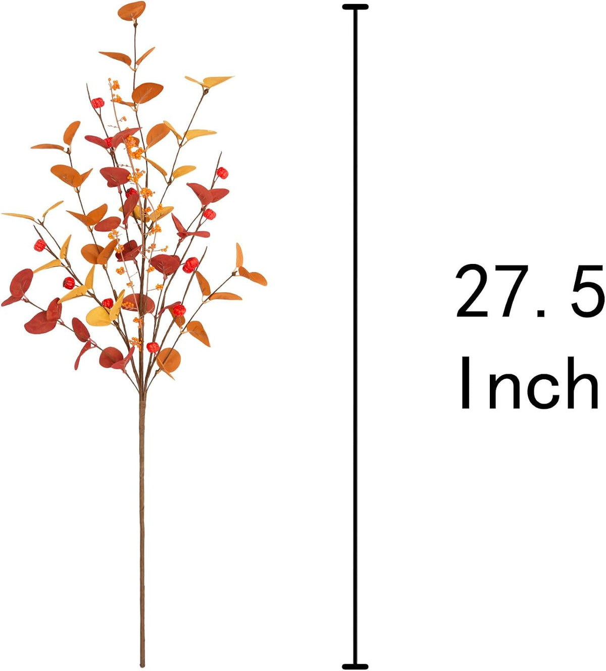 6 Pcs Aritificial Eucalyptus Stems Fall Decorations Leaves Spray Autumn Decorations with Fall Flowers Branches and Fall Plants for Fall Floral Arrangements