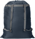 Laundry Bag Backpack, 27"x 34"Laundry Bag with Straps & Drawstring, Navy