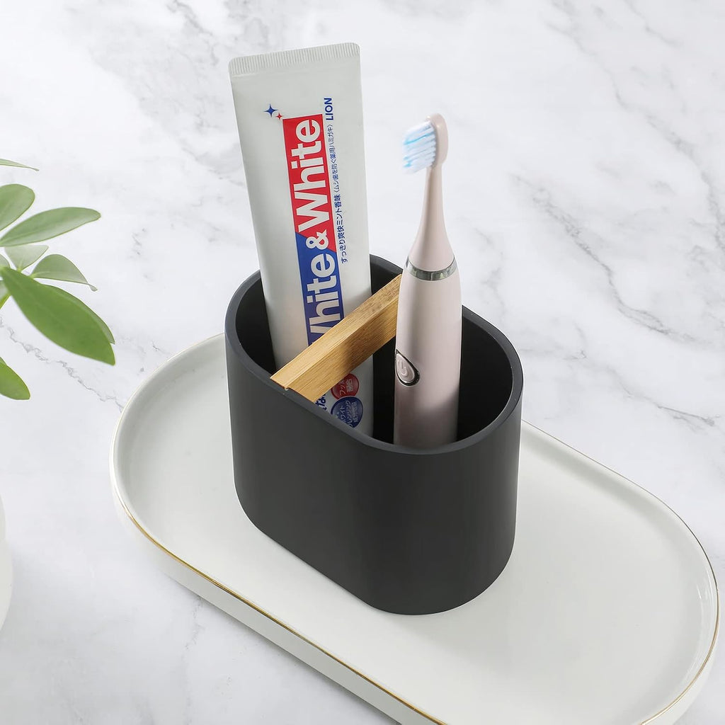 Resin Toothbrush Holders for Bathrooms, Electric Toothbrush Holder, Black