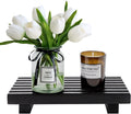 Black Bathroom Decor Wooden Counter Tray Sink Accessories Soap Dispenser