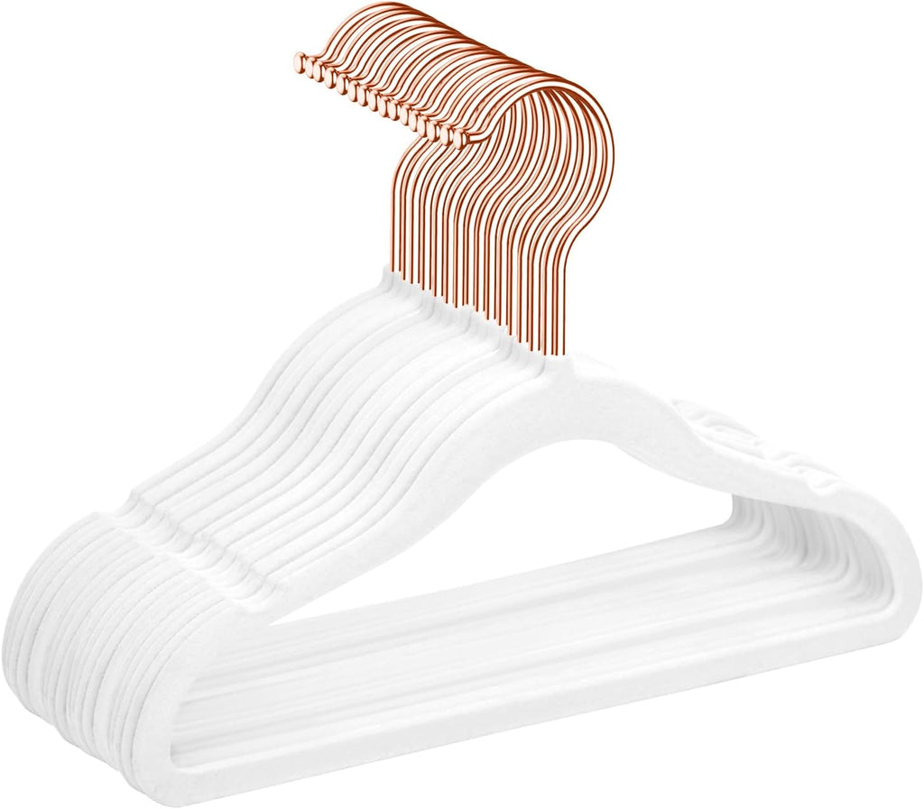 MIZGI Baby Velvet Hangers 50 Pack 11.8 Inch Kids Infant Toddler Non-Slip