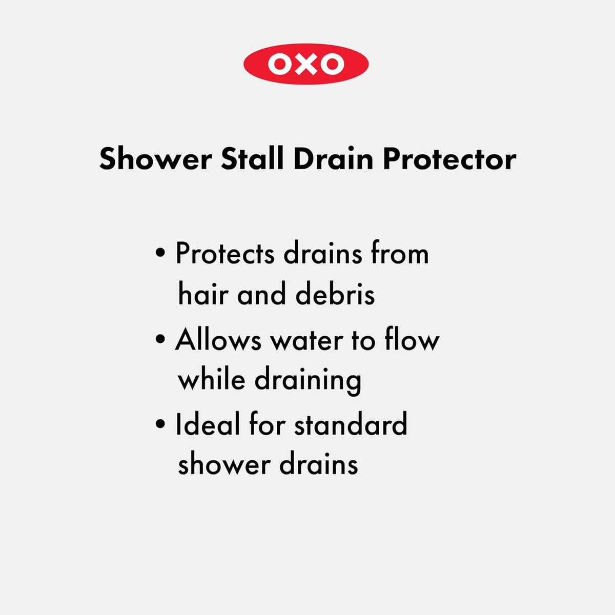 OXO Good Grips Shower Stall Drain Protector, 2 Pack