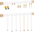 Wall Necklace Holder Hanging Jewelry Organizer 2 Pack Metal Necklace Organizer, Space-saving Jewelry Display for Necklaces & Earrings, Screws Included,White