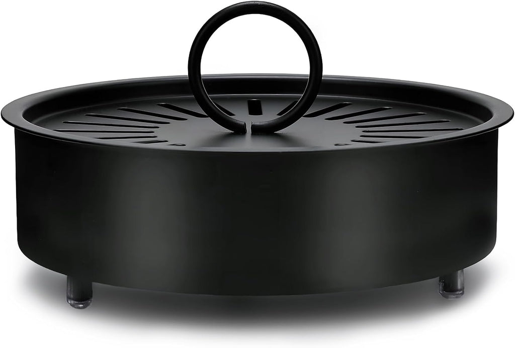 Mosquito Coil Holder Indoor Outdoor Incense Coil Holder Palo Santo Holder Burner Fire-Safety Citronella Incense Coil Holder for Home Patio Camping (Black)