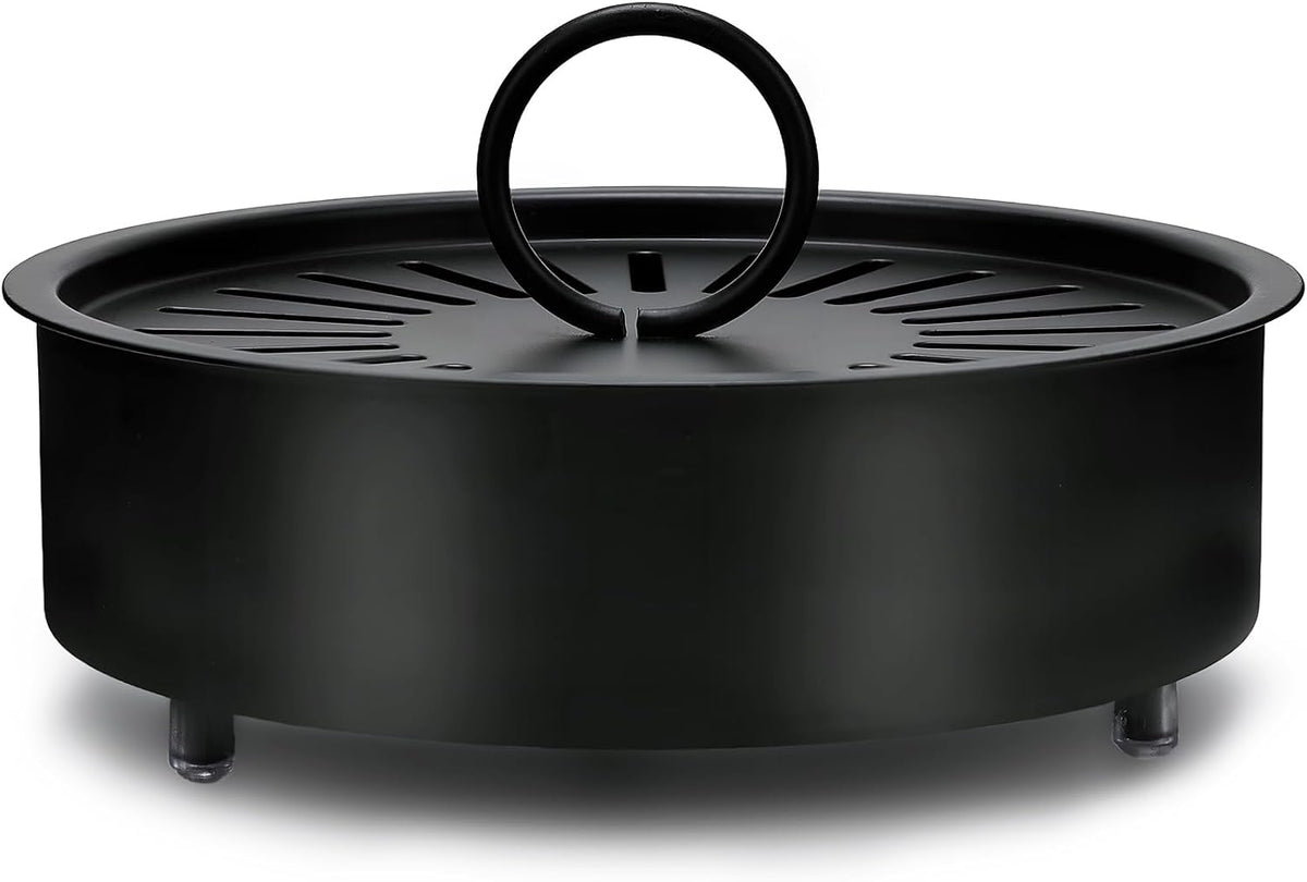 Mosquito Coil Holder Indoor Outdoor Incense Coil Holder Palo Santo Holder Burner Fire-Safety Citronella Incense Coil Holder for Home Patio Camping (Black)