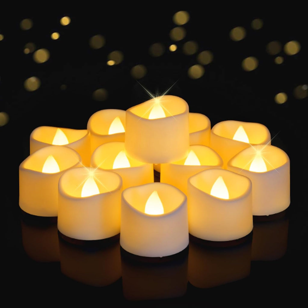 Raycare Battery Operated Tea Lights, 200+Hour Flickering Flameless Candles