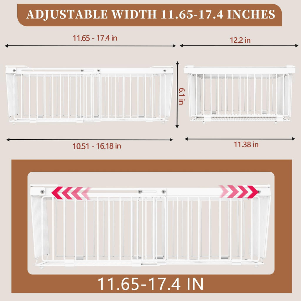 Large Freezer Organizer Bins for 10 to 20 Cu.Ft,3 Pack , Leak-Proof Bottom