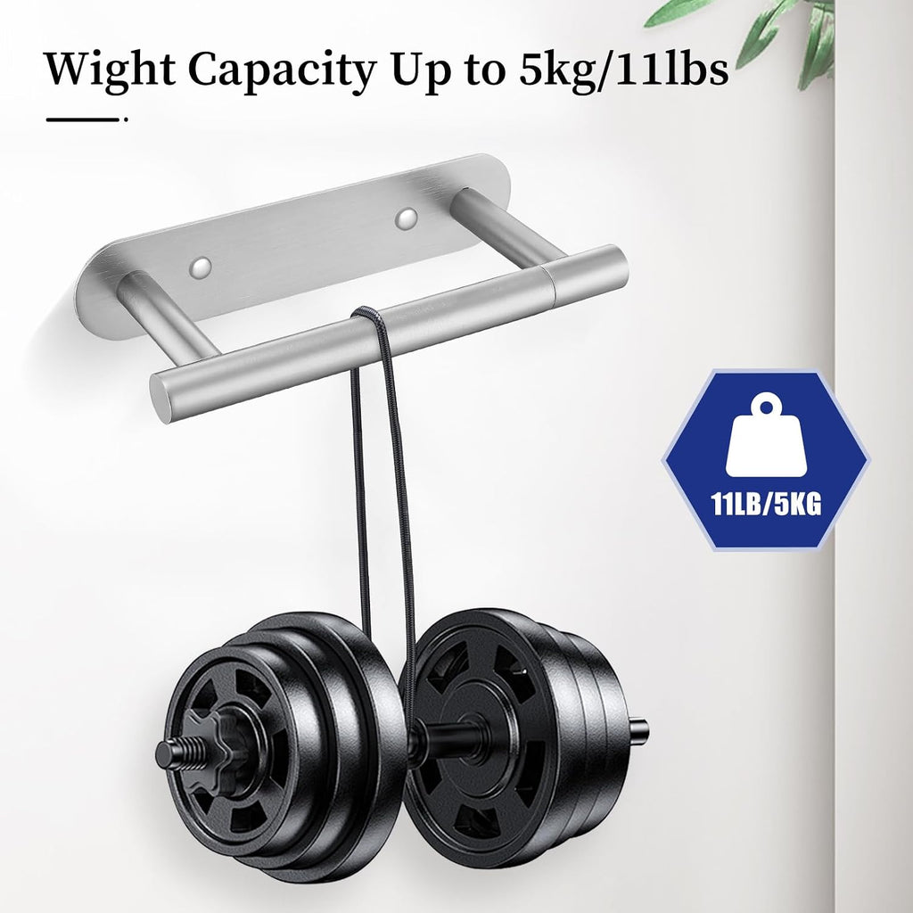 2 Pieces Brushed Nickel Toilet Paper Holder Wall Mount for Bathroom